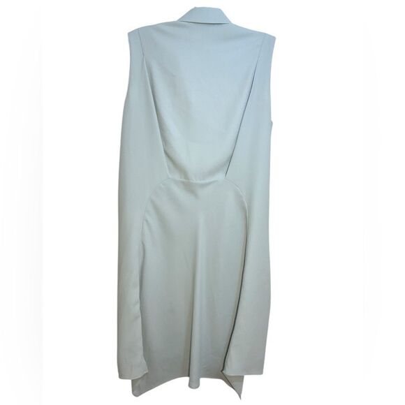 Anthropologie 0’2nd ladies leather tunic vest 4 blue tunic capsule  minimalist - Picture 2 of 15